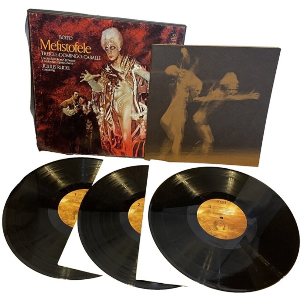 Mefistofele (Vinyl, 1974, 3x Vinyl) Angel SCLX-3806 VG+ Box set LP Record Album